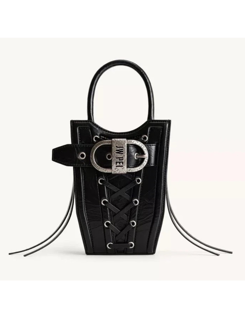 jw pei FEI straps buckle belt bag gothic lolita corset black japan visual kei